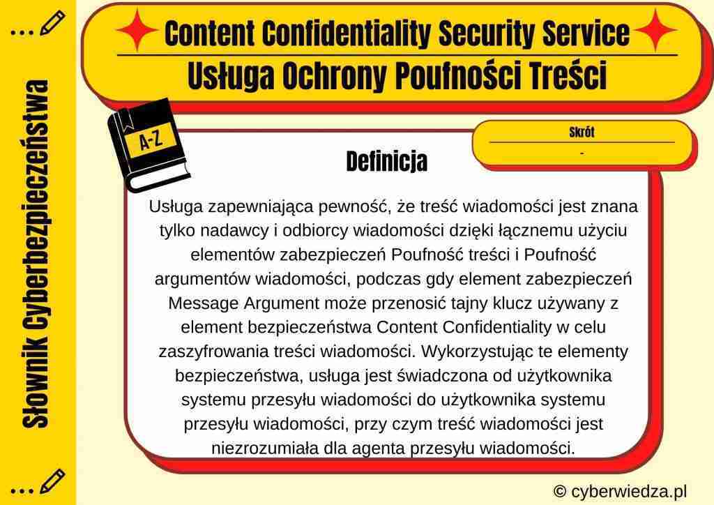 Content Confidentiality Security Service