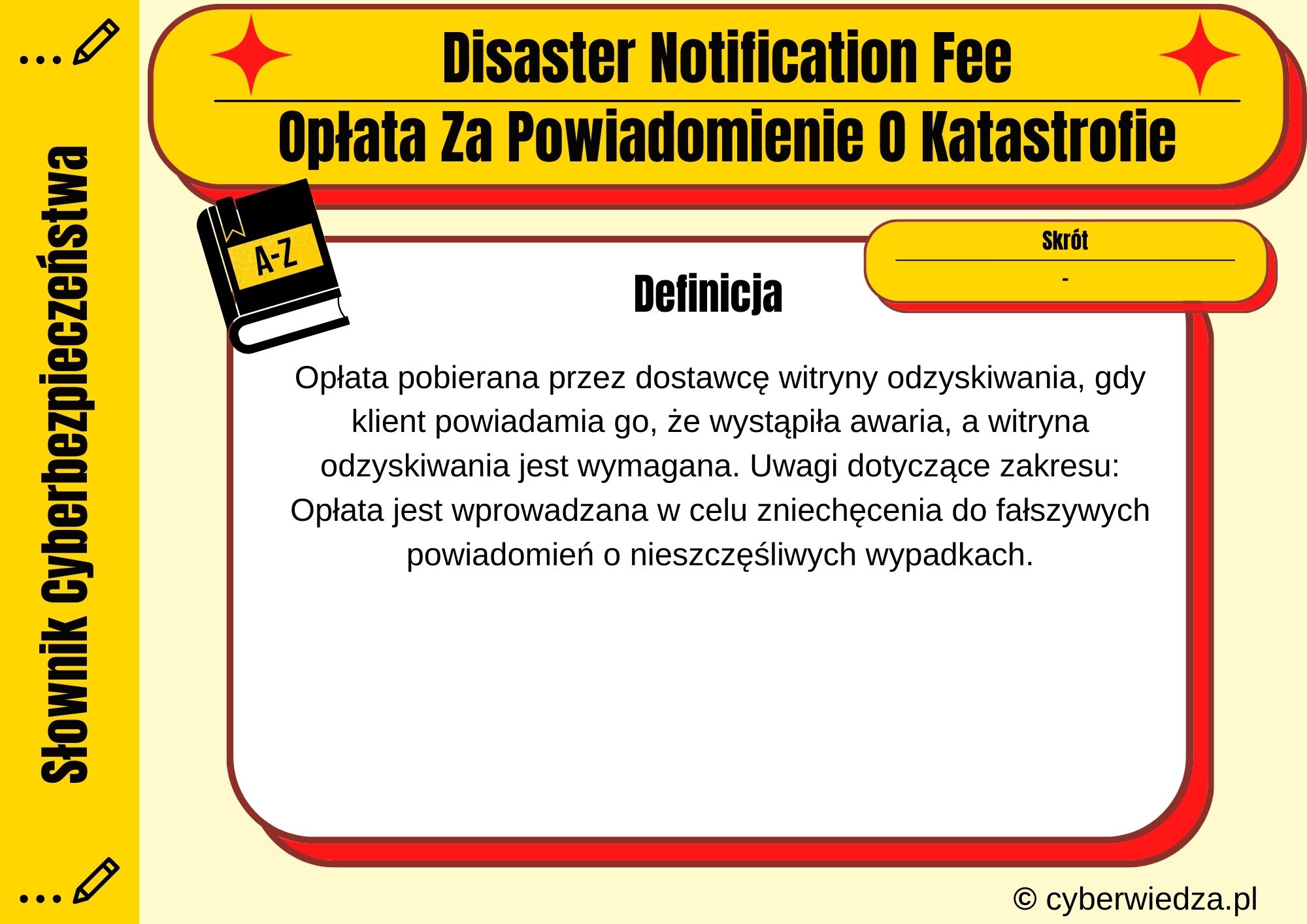 Disaster Notification Fee