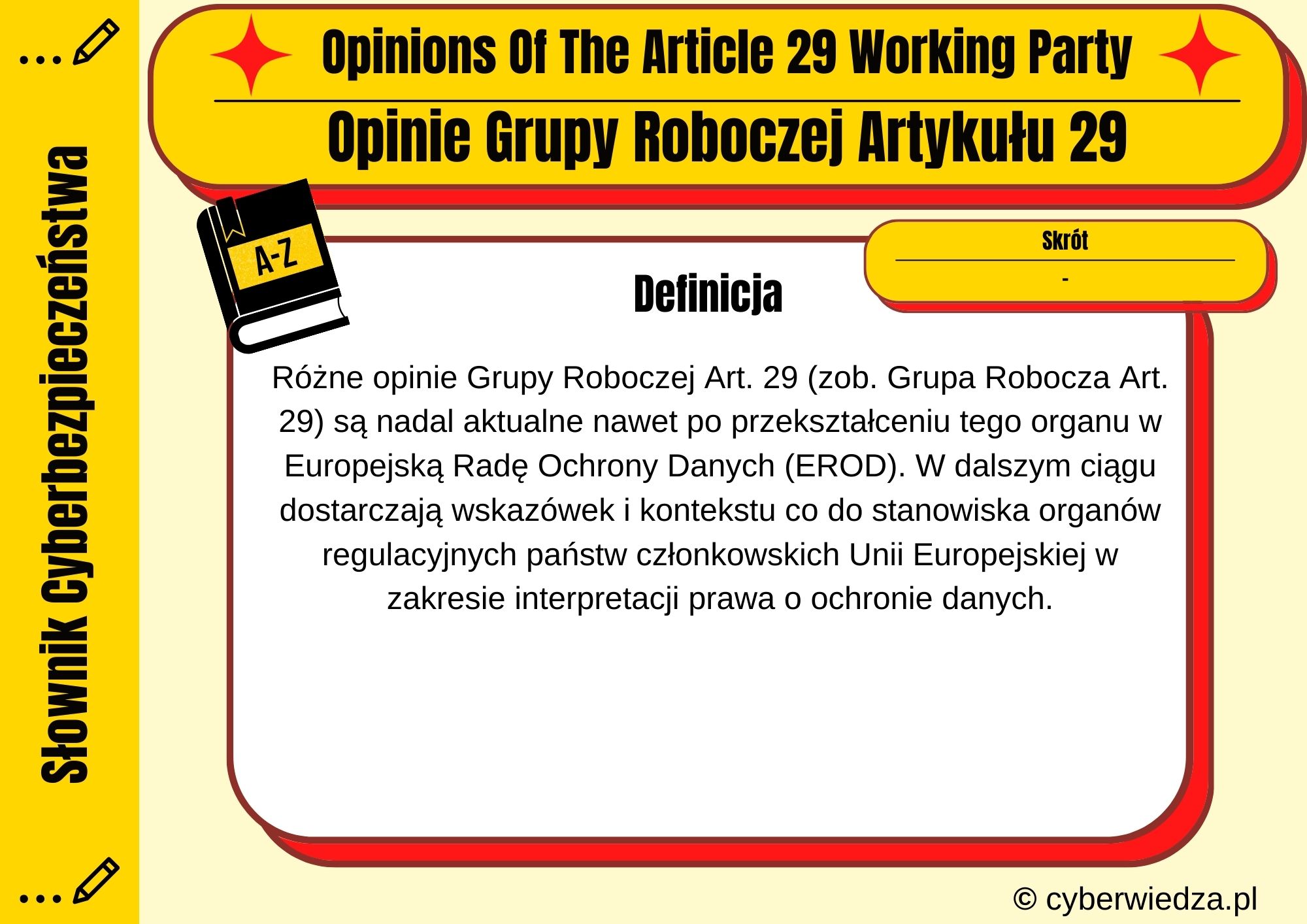 Opinions Of The Article 29 Working Party