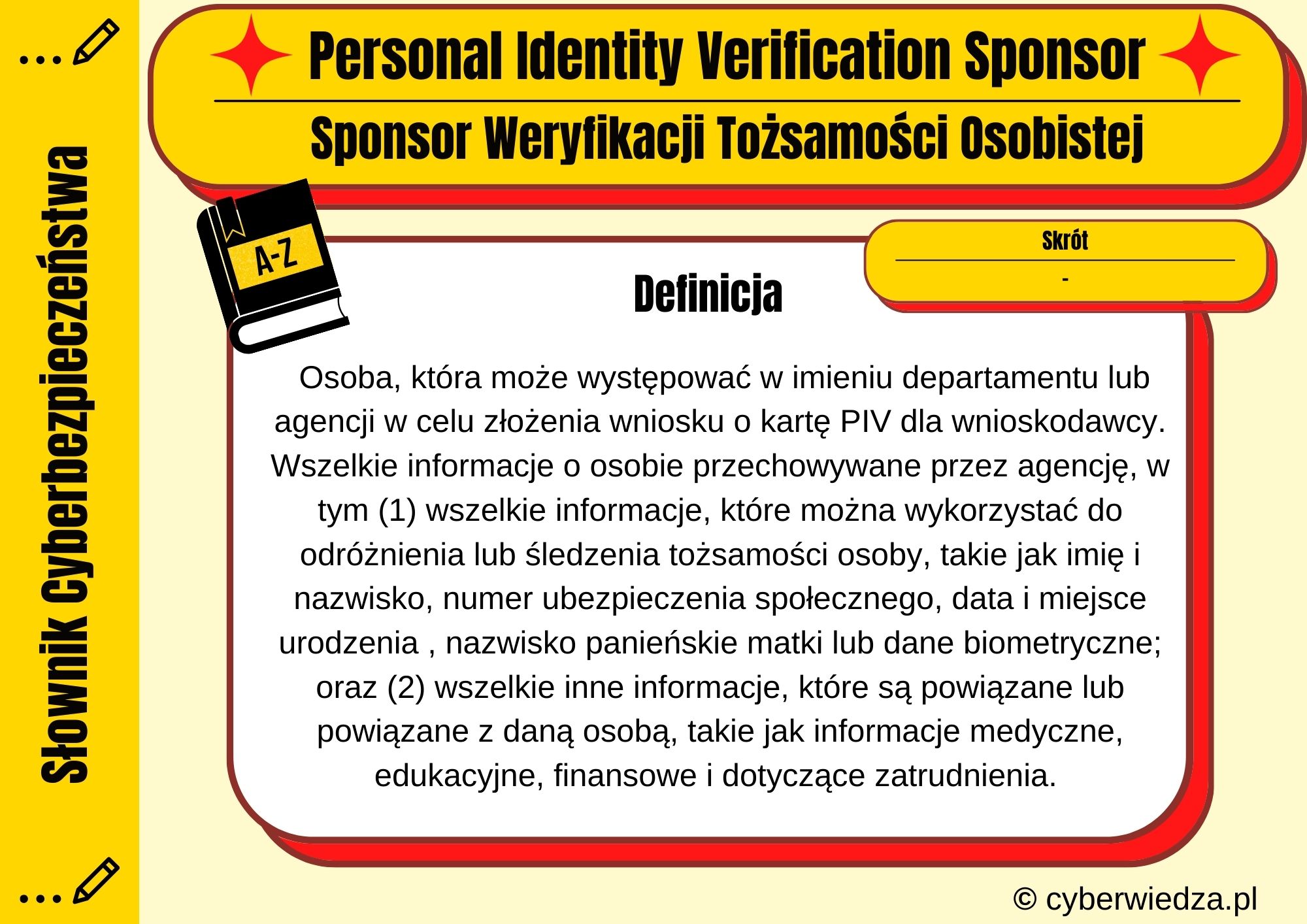 Personal Identity Verification Sponsor