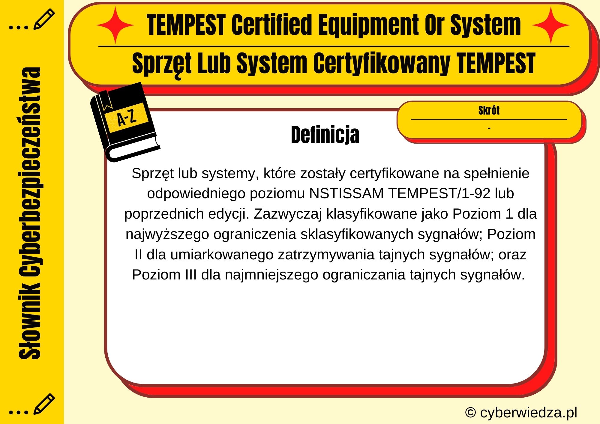 TEMPEST Certified Equipment Or System